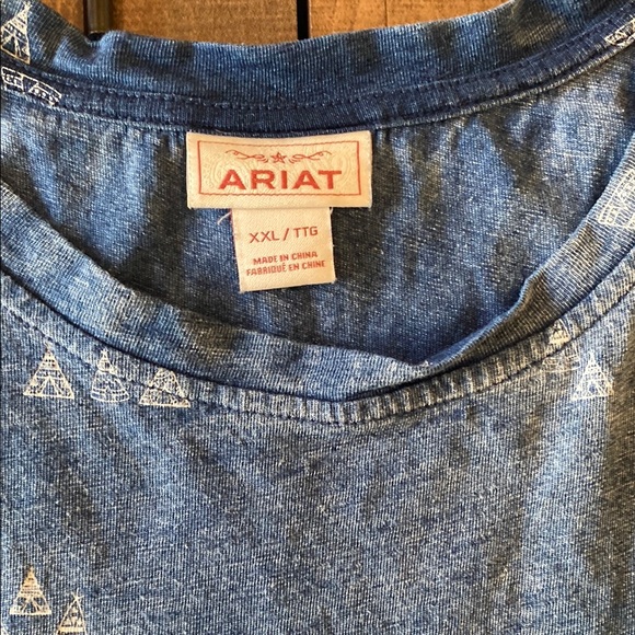 Ariat Blue Sleeveless Tank Top - Picture 3 of 5